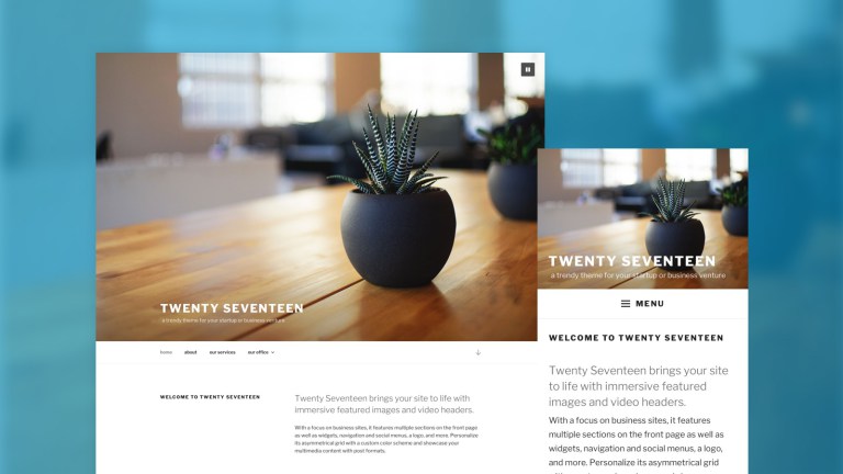 WordPress4.7-TwentySeventeen